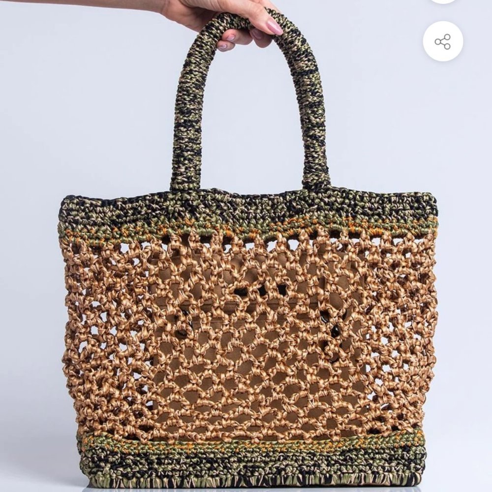 025 Catarina Mina Ipe Tote Bag  in Green Rebel / Retails $398